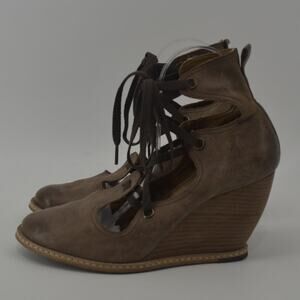 Schuler & Son Philadelphia Wedges Brown Leather SZ 40 US 9.5